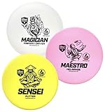 Discmania Active Soft Disc Golf 3er Set - inkl. Disc Golf Putter, Mid-Range und Driver, Frisbee Golf Disc Set, Disc Golf Starter Set (Farben Werden variieren)